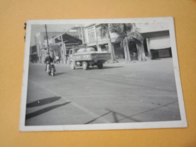 早期街道汽車機車老照片