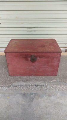 【二手】老舊柚木箱子品相有些殘55.5x34.5x32 老物件 雜件 老貨【伊人閣】-1532