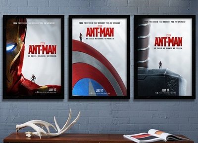 ART。DECO  ANT MAN 蟻人掛畫漫威復仇者聯盟鋼鐵人電影掛畫