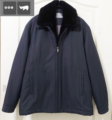 韓國品牌【PAT 犀牛】黑藍色 可拆式80%羽絨內裡 鋪棉夾克外套~直購價890~新年暖心價🍒媛