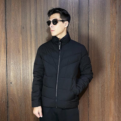 美國百分百【全新真品】Calvin Klein 羽絨外套 立領 男款 CK 保暖 夾克 黑色 CP11