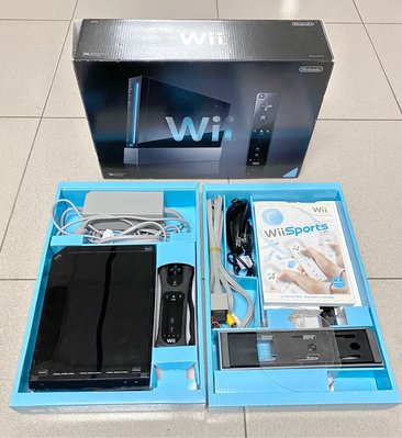 任天堂 Nintendo Wii RVL-001(日規）主機 （無改機）、Wii Sports 遊戲*1（中文版）