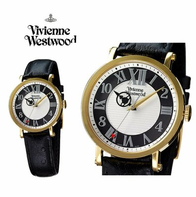 Vivienne Westwood►土星時針  （金色×黑色×白色) 手錶 中性錶｜100%全新正品｜日本限定!