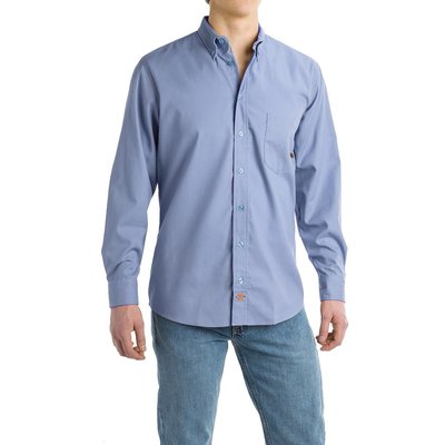 Dickies 全新 現貨 LL505LW 長袖襯衫 長袖工作服 淺藍 吸濕排汗 堅固 舒適 S(約一般M)