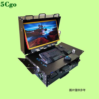 5Cgo【含稅】Lukos末日裝備桌上型碳纖維箱體組裝電腦遊戲便攜移動主機箱24吋高定制塔式t601645198373