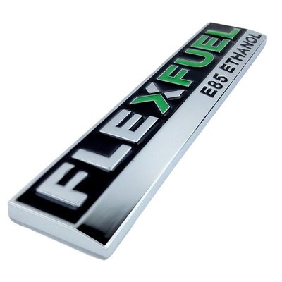 適用于改裝E85 ETHANOL個性金屬改裝車標FLEX FUEL清潔能源車貼（規格不同價格也不同
