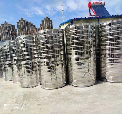 現貨熱銷-水桶家用儲水罐水塔太陽能保溫水箱304不銹鋼圓形家用立*特價