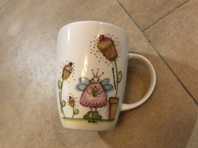 英國進口 Made in England 早期 昆蟲女王圖案 骨瓷杯/咖啡杯/馬克杯