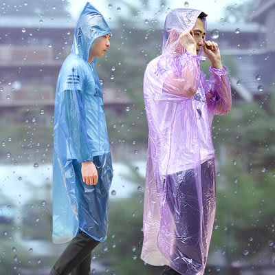 一次性雨衣 男女適用 拋棄式雨衣 機車族 戶外 旅行 登山 輕便型雨衣 露營野餐