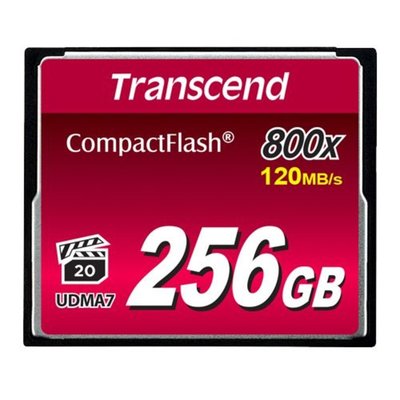 新風尚潮流 【TS256GCF800】 創見 256GB CF 記憶卡 頂級 MLC 顆粒 800X 支援高階相機