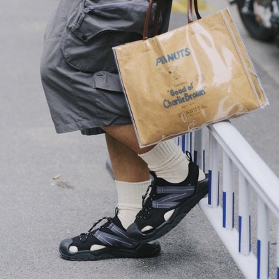 下殺 免運 精品 正品 促銷@New Balance 4205系列潮流包頭運動涼鞋男女同款黑色SD4205BK