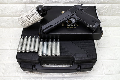 台南 武星級 iGUN M1911 手槍 CO2槍 PC 優惠組E ( COLT 45手槍MEU柯特1911科特BB槍