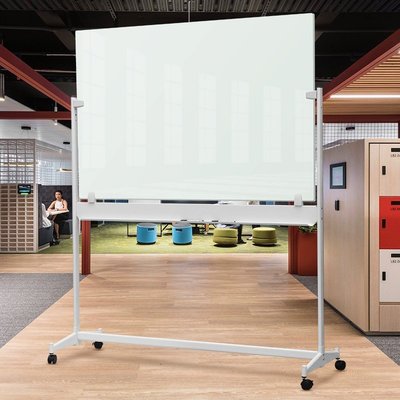 寫字板磁性鋼化玻璃白板支架式移動培訓會議留言板辦公記事板公告欄手寫計劃板展示畫板看板立式教學家用寫字板黑板