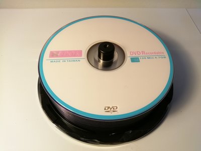 全新【原廠盒裝】空白DVD光碟燒錄片 中環 8X DVD-R 4.7G 120min 全新共21片