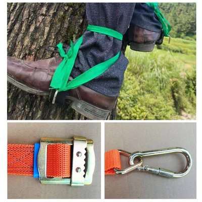 特賣-爬樹神器貓爪爬樹鞋上樹器防翻爬樹腳扣上樹鞋腳扎子上樹專用工具