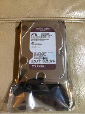靜電袋未拆 2t 2tb紫標 Wd20purx wd20purz監控碟 監視器 硬碟 三重自取1200元桌機可用 非4t