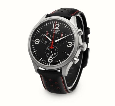 瑞士TISSOT天梭手錶Chrono XL 不銹鋼皮革錶帶石英男生三眼計時腕錶(T1166171605702)