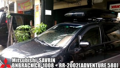 【宮崎車架專賣店】BNBRACK RR-2002 車頂行李箱 車頂箱 Mitsubishi SAVRIN