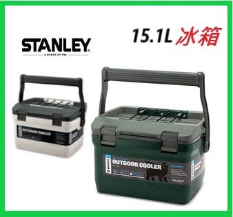 【免運】Stanley  史丹利 15.1L  冒險系列 冰桶/冰箱/保溫箱  軍綠/極地白  雙色