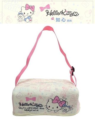 車資樂㊣汽車用品【PKTD009P-03】Hello Kitty 知心系列 面紙盒套袋(可吊掛車內頭枕) 附贈面紙盒