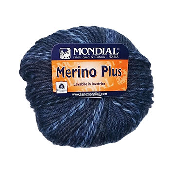 Mondial A+美麗諾混紡粗毛線 花 毛線 Merino Plus 夢代爾