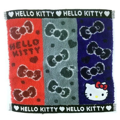 【Wendy Kids】日本正版 HELLO KITTY 小方巾 毛巾 25X25CM 093726