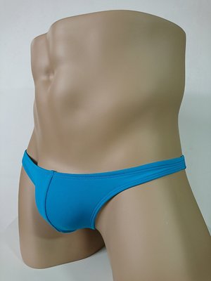 [[ 喆宇男袴 ]] 型男三角丁字褲 - 萊卡(鮮藍)超低腰款式 MIT自創品牌 特價 $169.-