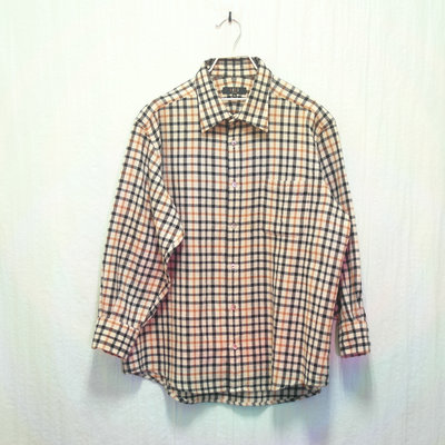 Daks 襯衫 長袖襯衫 經典卡其格紋 羊毛 重磅 極稀有 日本製 老品 復古 古著 Vintage