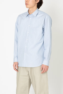 2022SS AURALEE FINX STRIPE SHIRTS 藍色條紋5號| Yahoo奇摩拍賣