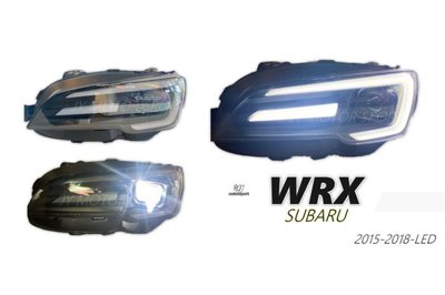 JY MOTOR 車身套件 - SUBARU WRX 2015 16 17 18 年 全LED 光導式 魚眼 黑框 大燈
