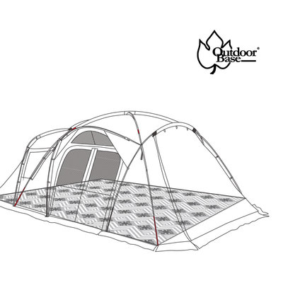 【大山野營】Outdoorbase 22512 Skypainter 彩繪天空帳2E帳篷專用地布 防水地布 防潮墊 露營