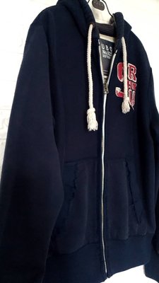 RUBON NO.925深藍色內刷毛棉質保暖外套L號(5-1)