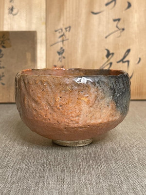 日本樂燒 赤樂茶碗 松樂抹茶碗 千休利茶具茶道具陶胎陶瓷瓷器