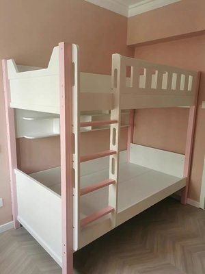 京采傢俱館╭☆～BU-601雙層床〔粉紅．粉藍兩色〕／上下舖／兒童床／上下床～〔20天到貨〕