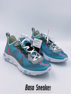 【Basa Sneaker】Nike React Element 87 Royal Tint AQ1090-400冰藍
