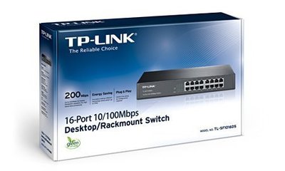 【S03 筑蒂資訊】TP-LINK TL-SF1016DS 16埠 鐵殼高速交換式集線器 Switch Hub可上機架
