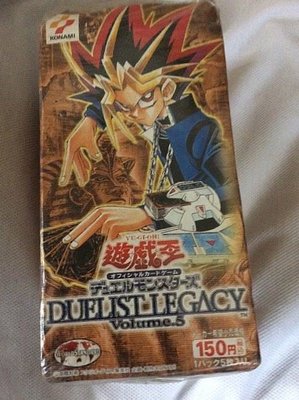 絕版 稀珍品! 日文原版 遊戲王 收集卡 第三期 DUELIST LEGACY Vol. 5 未拆封 補充包整盒