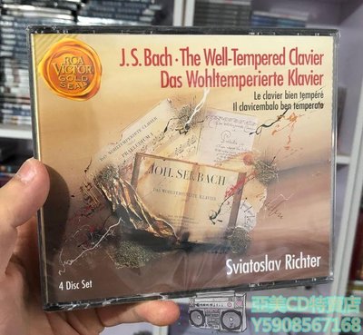 亞美CD特賣店 現貨 4CD Bach Well Tempered 巴赫12平均律 李赫特演奏 正版全新