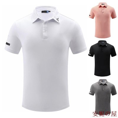 MK生活館高爾夫服裝 男裝 夏季短袖Polo衫 透氣 快乾 寬鬆球衣T恤 golf彈力 上衣