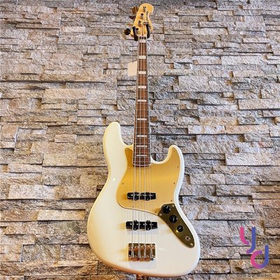 【Squier 40週年絕美限量】分期贈千元配件 40th Anniversary Jazz Bass 白金色 電 貝斯
