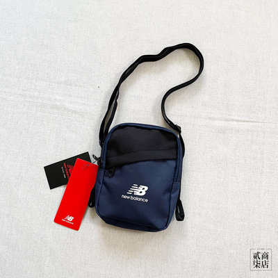 貳柒商店) New Balance Bag 藍色 藍黑 側背包 休閒 NB 小包 小方包 LAB23018NGO