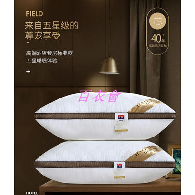 【百衣會】抗菌防蟎5星級飯店枕頭 3D羽絲絨枕頭 超商限2顆 飯店枕頭 枕頭