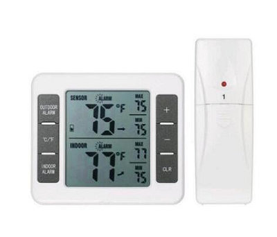 溫度計一拖二家用無線室內外溫度計 電子無線 冰箱溫度計