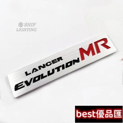 現貨促銷 1 X Metal Lancer Evolution Mr Logo 汽車裝飾標誌徽章貼紙貼花替換三菱滿299元出貨