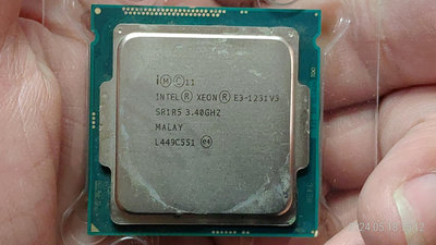 【1150腳位】 Intel® Xeon®  處理器 E3-1231 v3 8M  快取記憶體，3.40 GHz  四核八執行緒