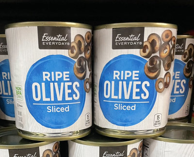 8/25前一次買2罐單罐89美國 Essential Everyday 切片黑橄欖Olives Sliced 淨重196g頁面是單價 到期日2025/6/22