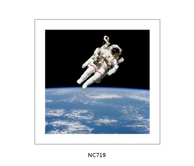 Floating Free|NASA宇航員登月攝影宇宙星空阿波羅登月裝飾組畫芯