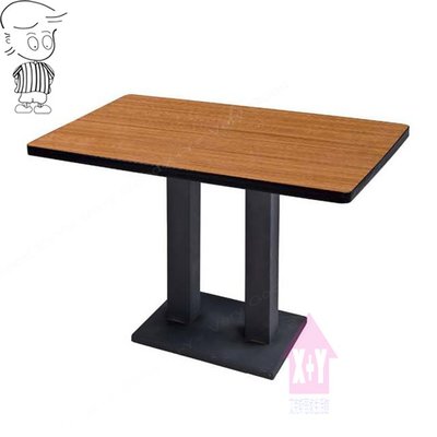 【X+Y時尚精品傢俱】現代餐桌椅系列-艾芬 3*2尺烤黑砂雙方管餐桌(木心板).適合居家或營業用.摩登家具