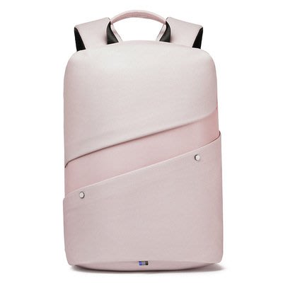 女用 粉紅色 時尚 休閒 15吋 筆電 雙肩 大背包 書包