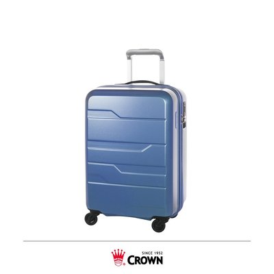 【趣買Cheaper】CROWN C-FN198 光之耀拉桿箱-25吋行李箱(淺藍色)